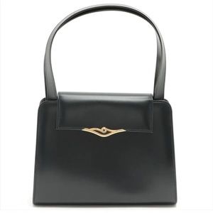 Cartier Sapphire Line Leather Navy Handbag